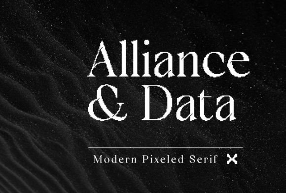 Alliance & Data: Blending Modern Serifs with Pixel Charm