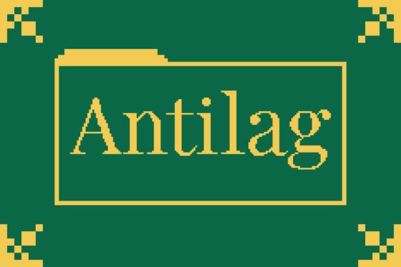 Antilag: Where Retro Pixels Meet Modern Serif Elegance