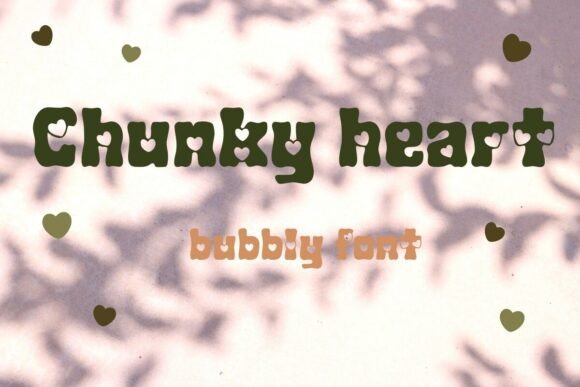 Chunky Heart: The Bubbly Typeface for Playful Designs
