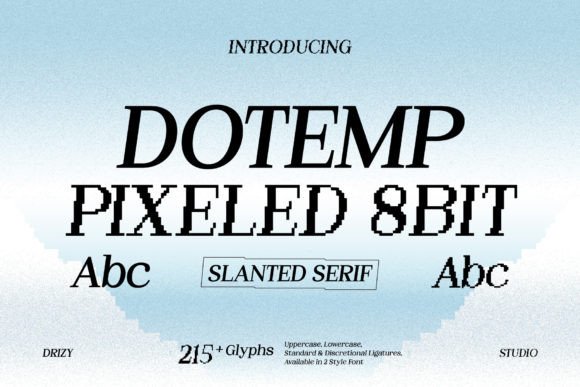Dotemp: The Pixel Font That Brings Retro Arcade Charm to Modern Design