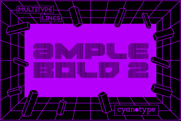 MultiType Lines Ample Bold 2: A Pixel Font with Personality