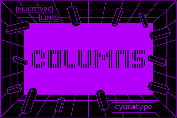 MultiType Lines Columns: The Pixelated Font for Edgy Branding