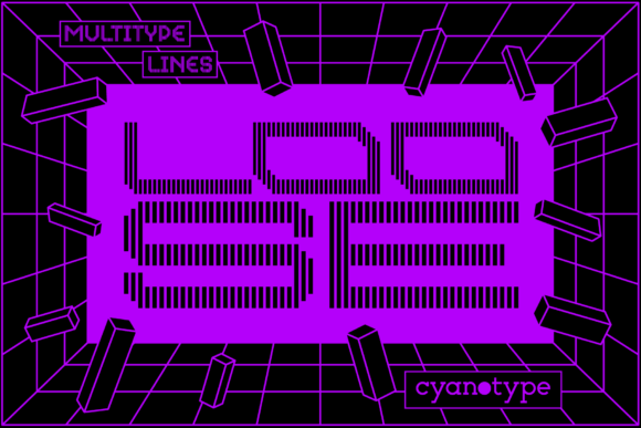 MultiType Lines Loose: A Pixelated Twist for Modern Design