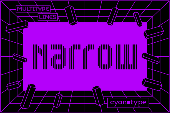 MultiType Lines Narrow: A Pixel Font with Modern Edge