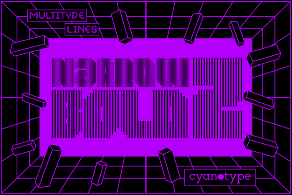 MultiType Lines Narrow Bold 2: A Pixel Font with a Modern Edge