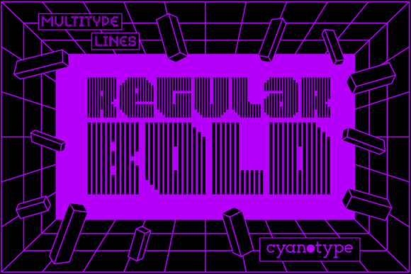 MultiType Lines Regular Bold: A Fresh Take on Pixel Art Typography
