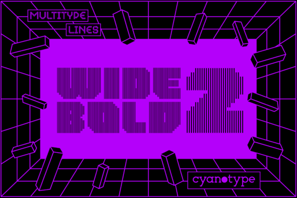 MultiType Lines Wide Bold 2: A Modern Edge for Creative Projects