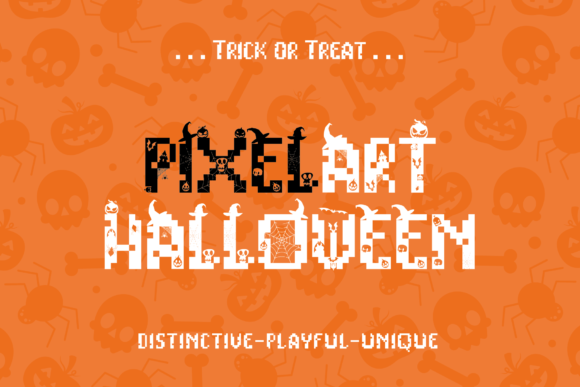 Pixelart Halloween: A Typeface That Brings Retro Spook to Your Brand