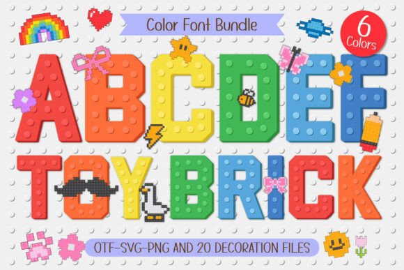 Toy Brick: A Color Font for Playful, Standout Designs