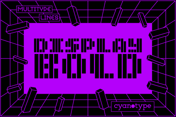 Unleash Your Creative Edge with MultiType Lines Display Bold